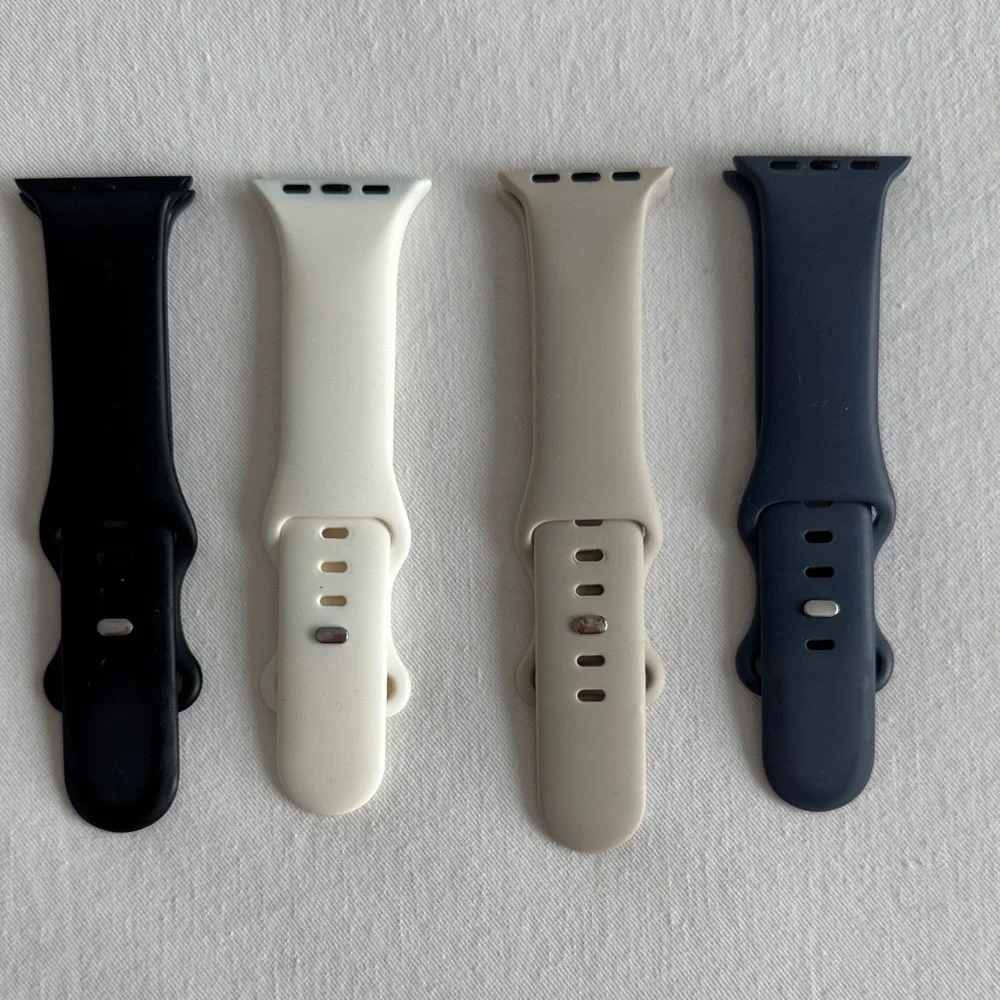Set of Four Silicone Watch Bands